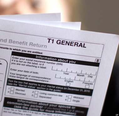 Income Tax T1 Form