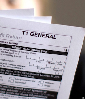 Income Tax T1 Form